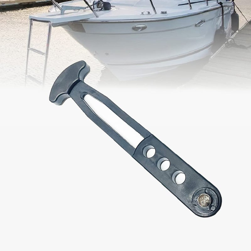 asdmm Telescoping Ladder Strap for Boat Yacht, Rubber Strap Secure Retaining Latch Band Belt with Adjustable Mounting Holes for Marine Sport Jet Swim Boarding (M) - Image 2